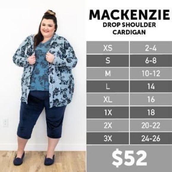 Lularoe Mackenzie Hooded Cardigan Camo Print - Size Small - Picture 4 of 4
